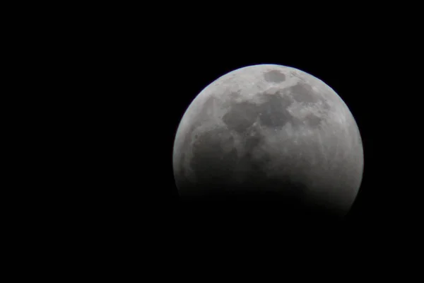 Vista Eclissi Lunare Totale — Foto Stock