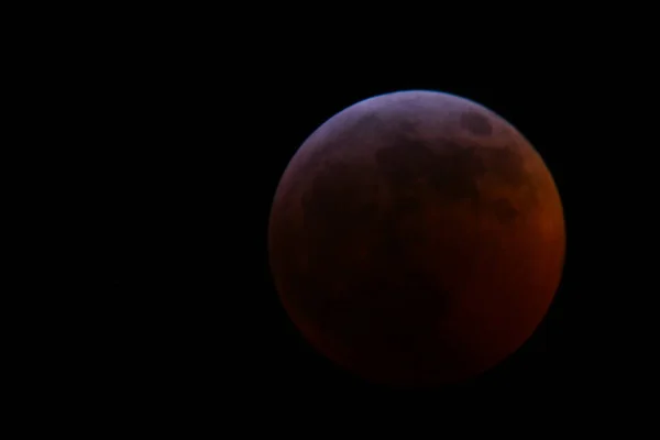 Вид Полное Лунное Затмение — стоковое фото