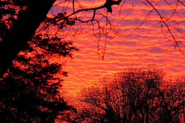 Ανατολή Ηλίου Sunset Skies Σύννεφα — Φωτογραφία Αρχείου