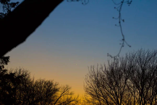 Nascer Sol Pôr Sol Céus Com Nuvens — Fotografia de Stock