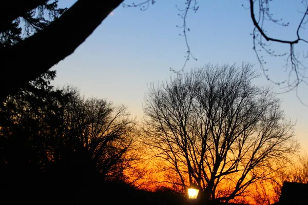 Východ Slunce Nebo Zapadající Obloha Mraky — Stock fotografie