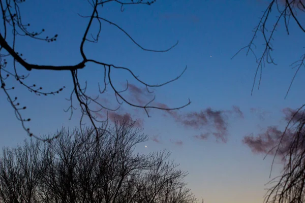 Sonnenaufgang Oder Sonnenuntergang Himmel Mit Wolken — Stockfoto