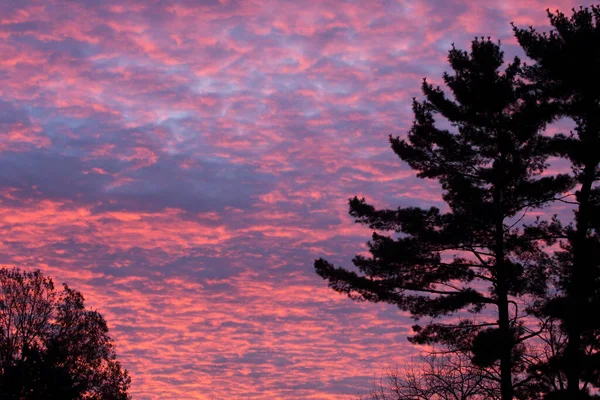 Cielo Amanecer Atardecer Con Nubes —  Fotos de Stock