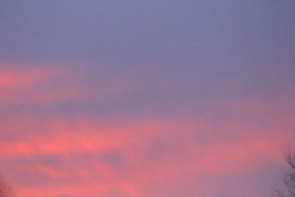 Matahari Terbit Atau Langit Matahari Terbenam Dengan Awan — Stok Foto