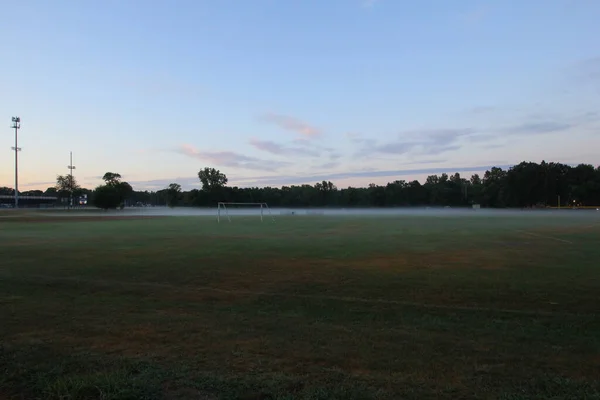 Soleil Levant Coucher Soleil Ciel Avec Nuages — Photo