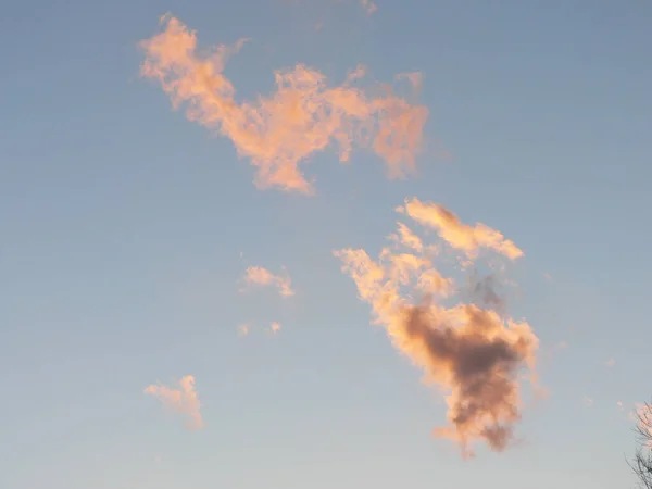 Alba Tramonto Cielo Con Nuvole — Foto Stock