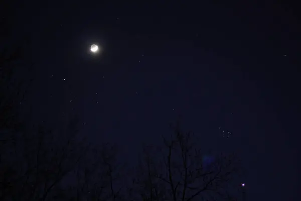 Moon Pleiades — Stock Photo, Image