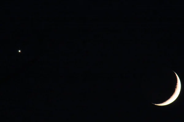 Luna Planeta Venus — Foto de Stock