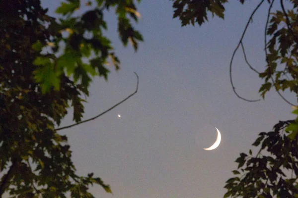 Lua Planeta Vênus — Fotografia de Stock