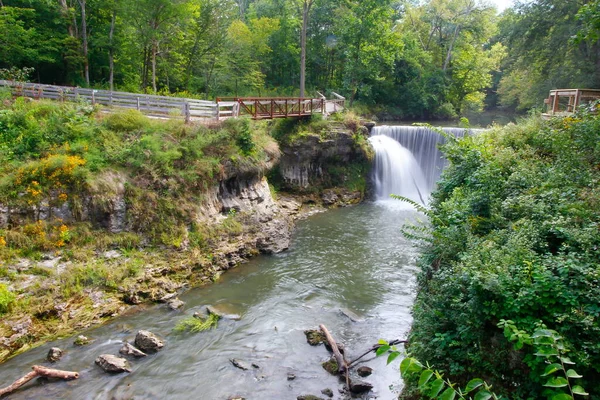 Cedar Cliff Falls Cedarville Ohio — Foto de Stock