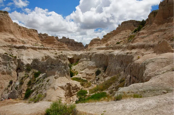 Vistas Desde Sendero Notch Trail Parque Nacional Badlands Dakota Del —  Fotos de Stock