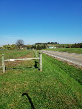 Sonbaharda Holmes County, Ohio 'nun Kırsal Arazisi
