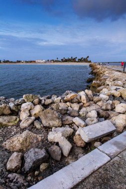 Jetty Park, Fort Pierce, Florida 'da sabahın erken saatleri