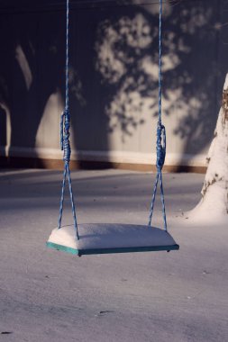 2021 kar fırtınası sırasında Teksas 'ın merkezinde kar yağışı var.