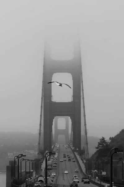Schwarz Weiß Foto Der Stadt Des Berühmtesten Wahrzeichens Morgen — Stockfoto