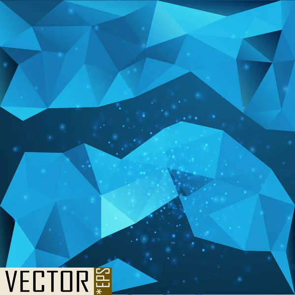 Meteorito en el fondo espacial — Vector de stock