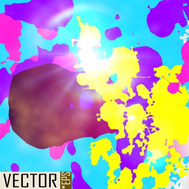 Boya arka plan çok renkli damla