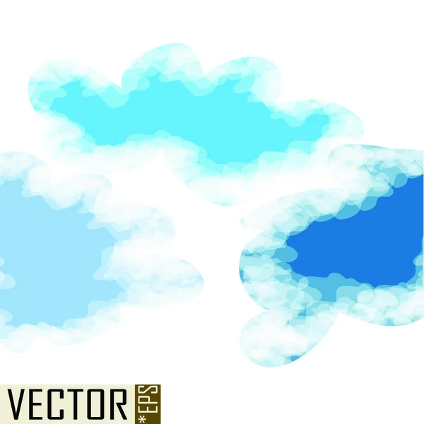Голубые облака абстрактный фон — стоковый вектор