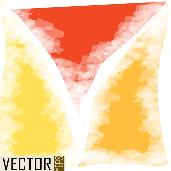 Triangle orange fond abstrait — Image vectorielle