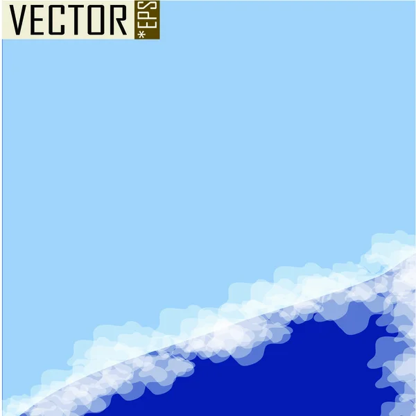 青い海の抽象的な背景 — ストックベクタ