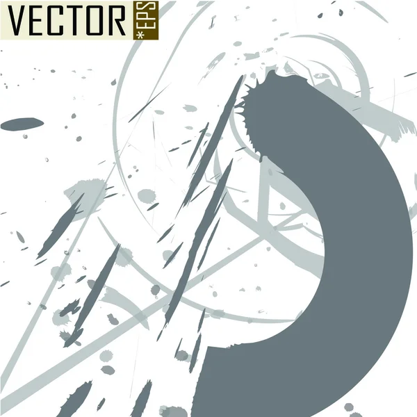 Pintura gris borra fondo abstracto — Vector de stock