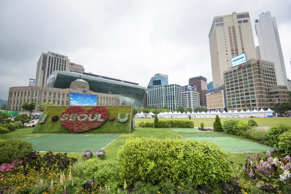 Seoul, Zuid-Korea - mei 23:City hall. Mei 23, 2016 in Seoul, Sou — Stockfoto