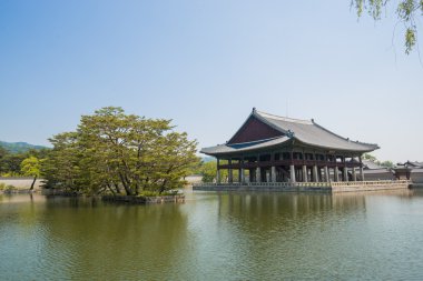 Seoul, Güney Kore - 22 Mayıs: Gyeongbokgung Sarayı. 22 Mayıs 2016 ben