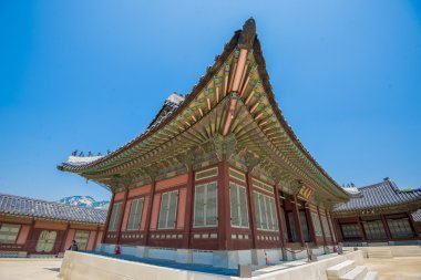 Seoul, Güney Kore - 22 Mayıs: Gyeongbokgung Sarayı. 22 Mayıs 2016 ben