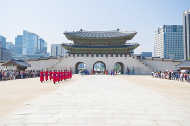 Seoul, Güney Kore - 22 Mayıs: Royal guard töreni değiştirme