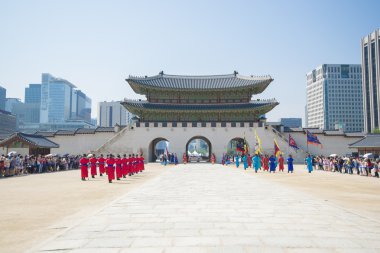 Seoul, Güney Kore - 22 Mayıs: Royal guard töreni değiştirme