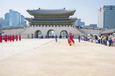 Seoul, Güney Kore - 22 Mayıs: Royal guard töreni değiştirme