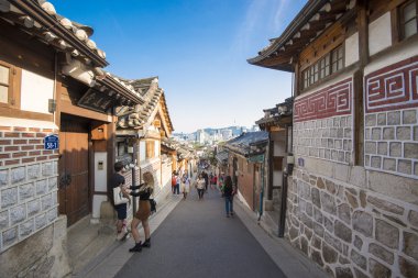 Güney Kore'de Seoul, Güney Kore - 22 Mayıs: Hahoe halk köyü. M