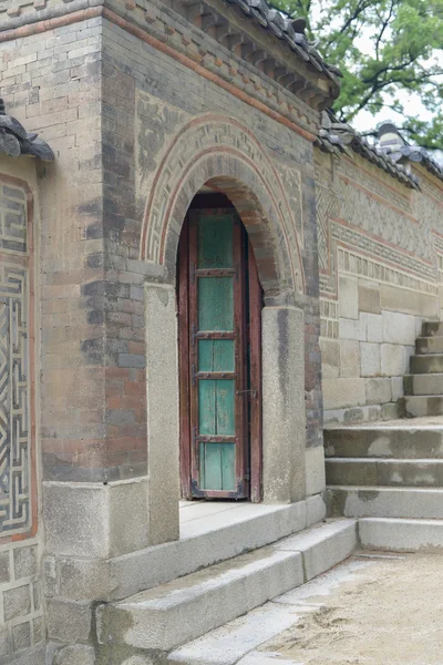 Staré zdi textury Korea — Stock fotografie