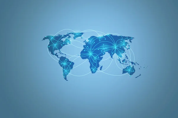 Global finance connection background — Stock Photo, Image