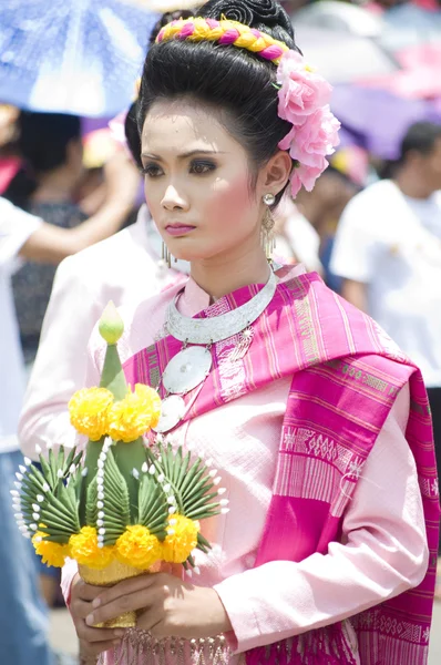 Phanomphrai, ROI-ET,THAI-June 4:Unidentified dancers perform at — Stock Photo, Image