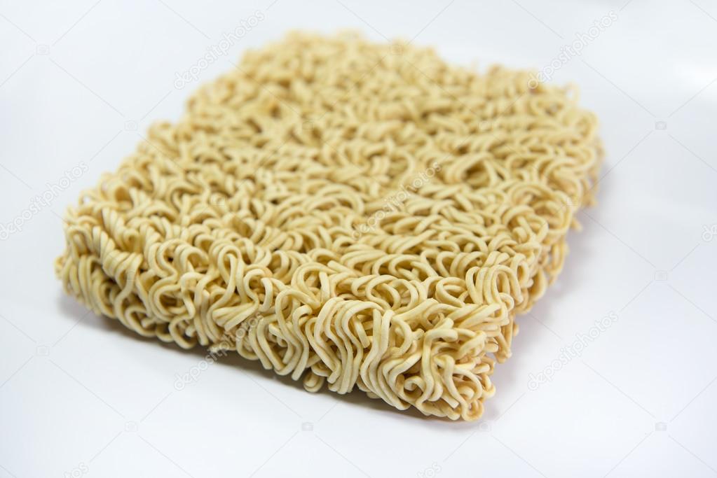 asian ramen instant noodles isolated on white background 