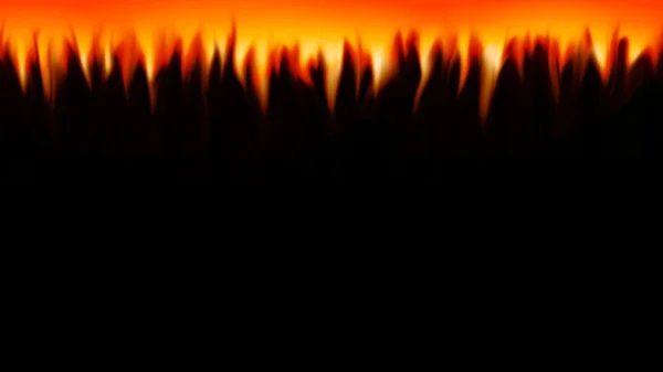 Abstract fire flames on a black background — Stock Photo, Image