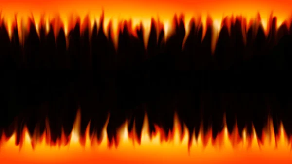 Abstrakt fire flames på svart bakgrund — Stockfoto