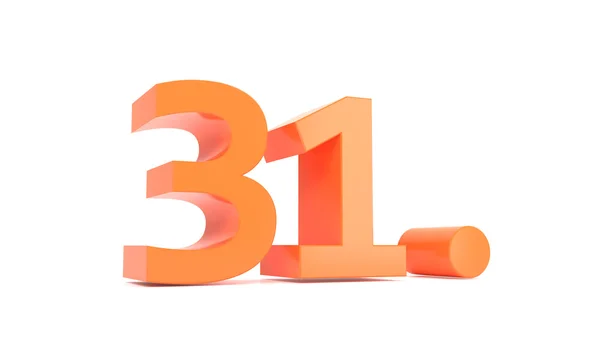 Number 3d text marketing — Stock Photo, Image