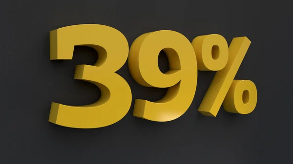 Número Porcentaje de texto — Foto de Stock