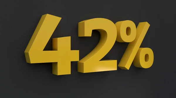 Aantal percentage tekst — Stockfoto
