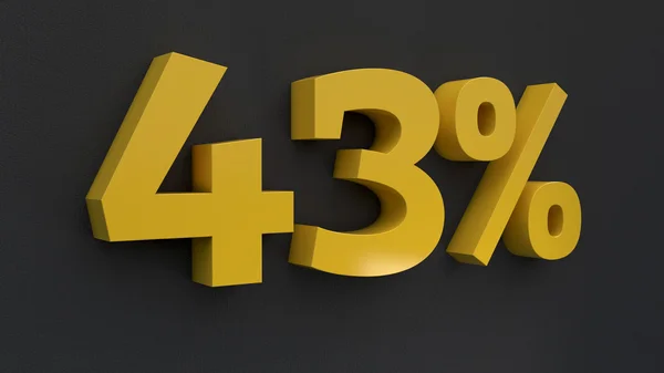Aantal percentage tekst — Stockfoto