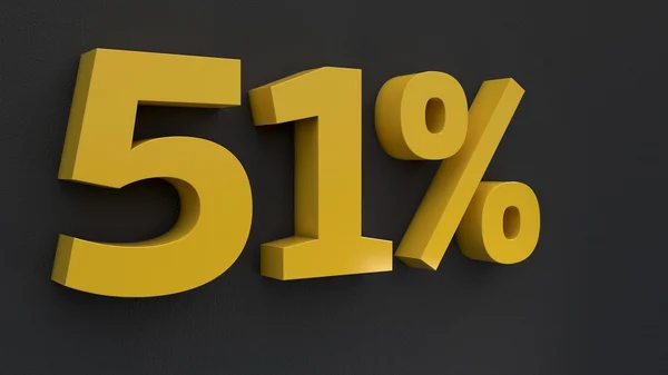 Aantal percentage tekst — Stockfoto