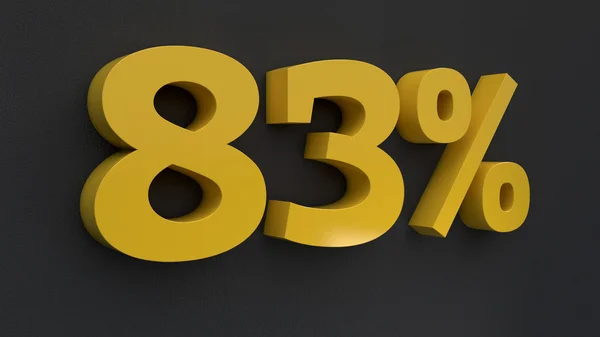 Número Texto percentual — Fotografia de Stock