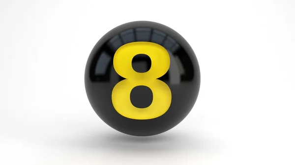 Ball Number 3d — Stock Photo, Image