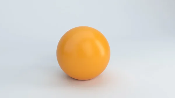 3D Kugel orange Stockbild