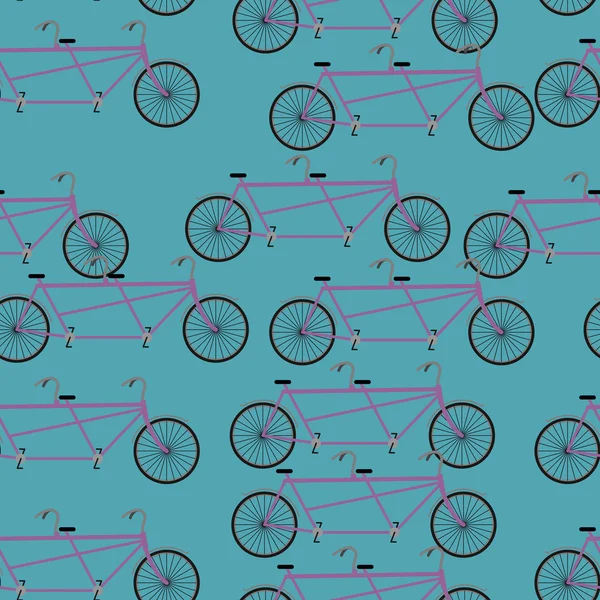 Bike seamless pattern. bicycle Tandem texture. Ornament of wheel