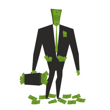 Para adamı. Dolar Canavarı. insan wite nakit. Dolar demeti. 