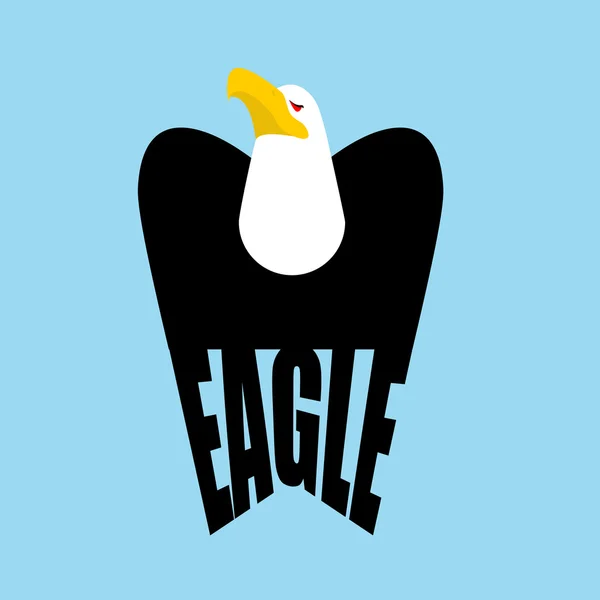 Logo Aigle. faucon Emblème d'un oiseau de proie. Signe Hawk — Image vectorielle