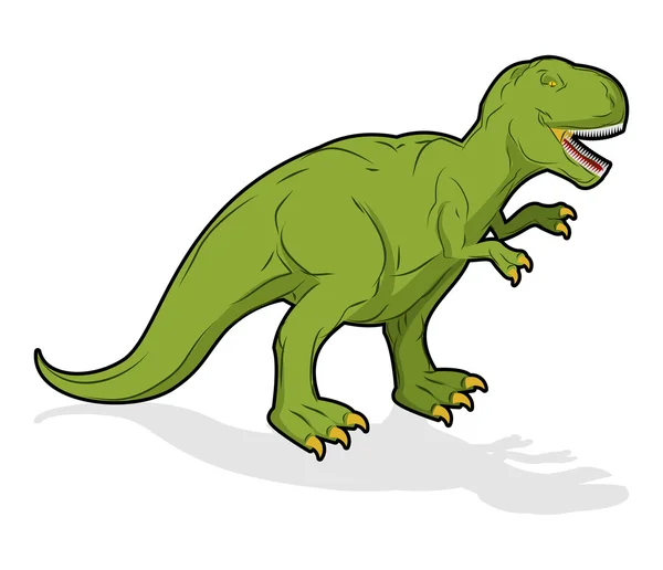 Dinosaurier Tyrannosaurus rex. Urzeitreptil. Urzeiträuber — Stockvektor